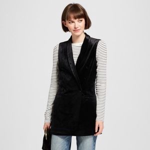 NWT Velvet Long Vest